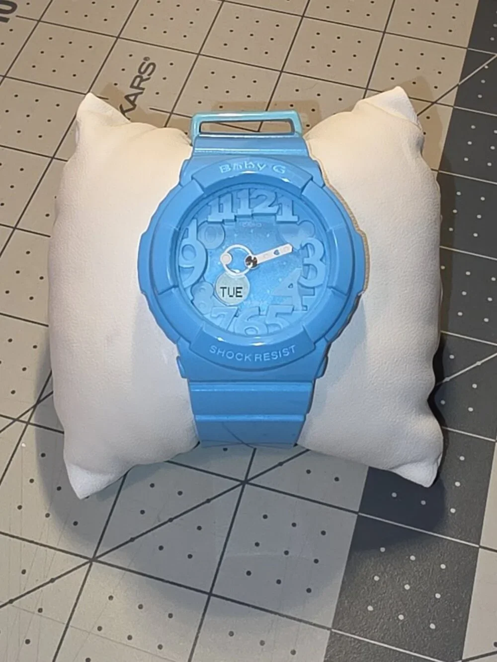 Casio Baby-G BGA-130-2B Light Blue Neon Dial Watch - Pre-Owned